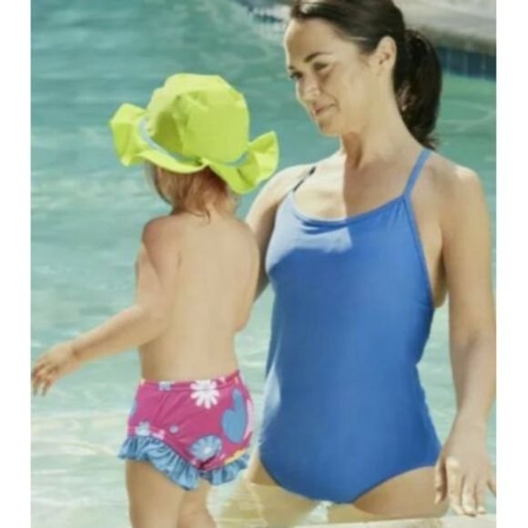 SwimSchool Reusable Swim Pool Kids Diaper size M 12 mos 18-22 lbs  Pink‎ Level 1 - Picture 2 of 2